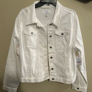 White jean jacket